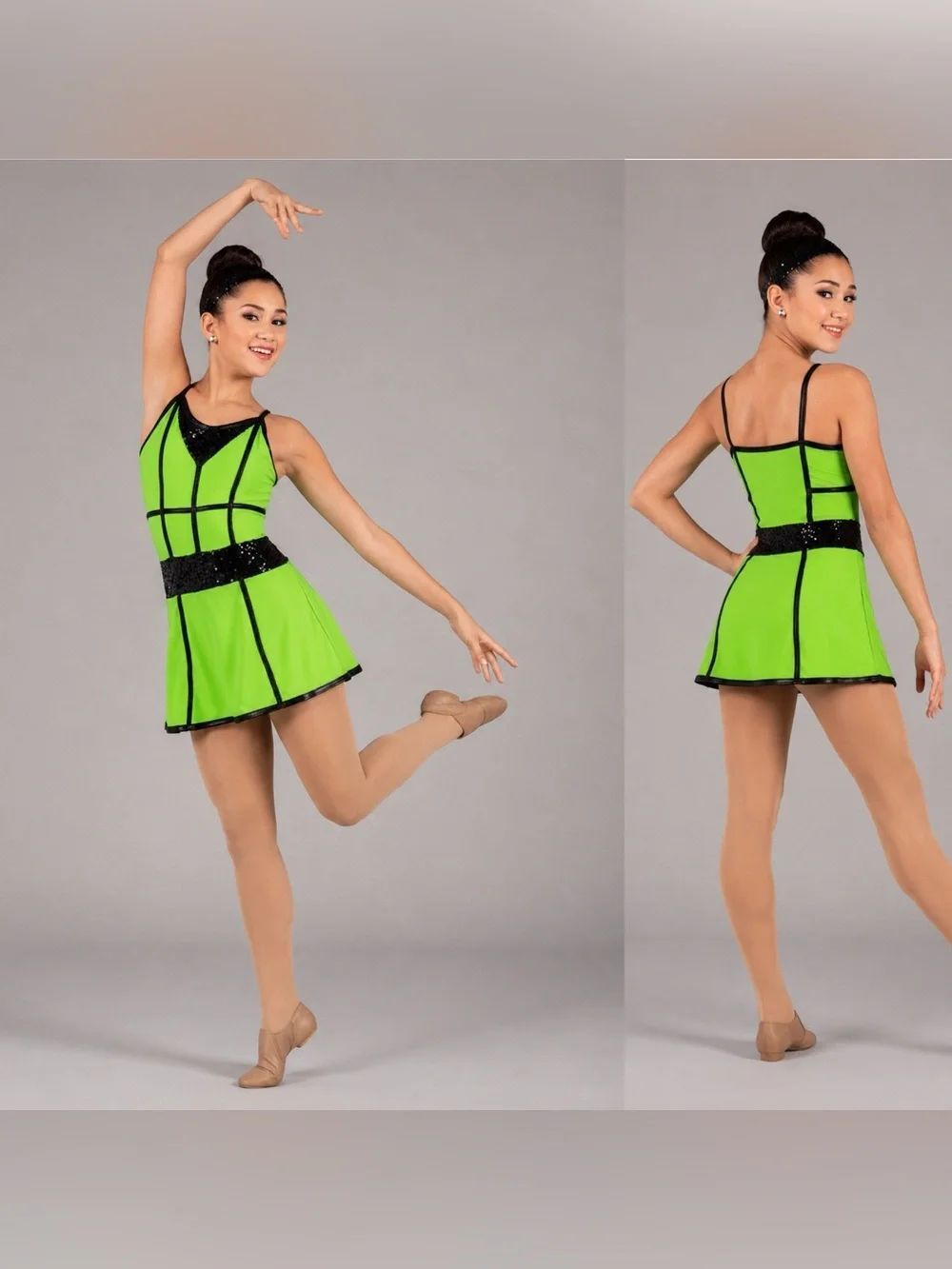 A wish come true dance costume dress neon green 22931 Do It Like That MA adult